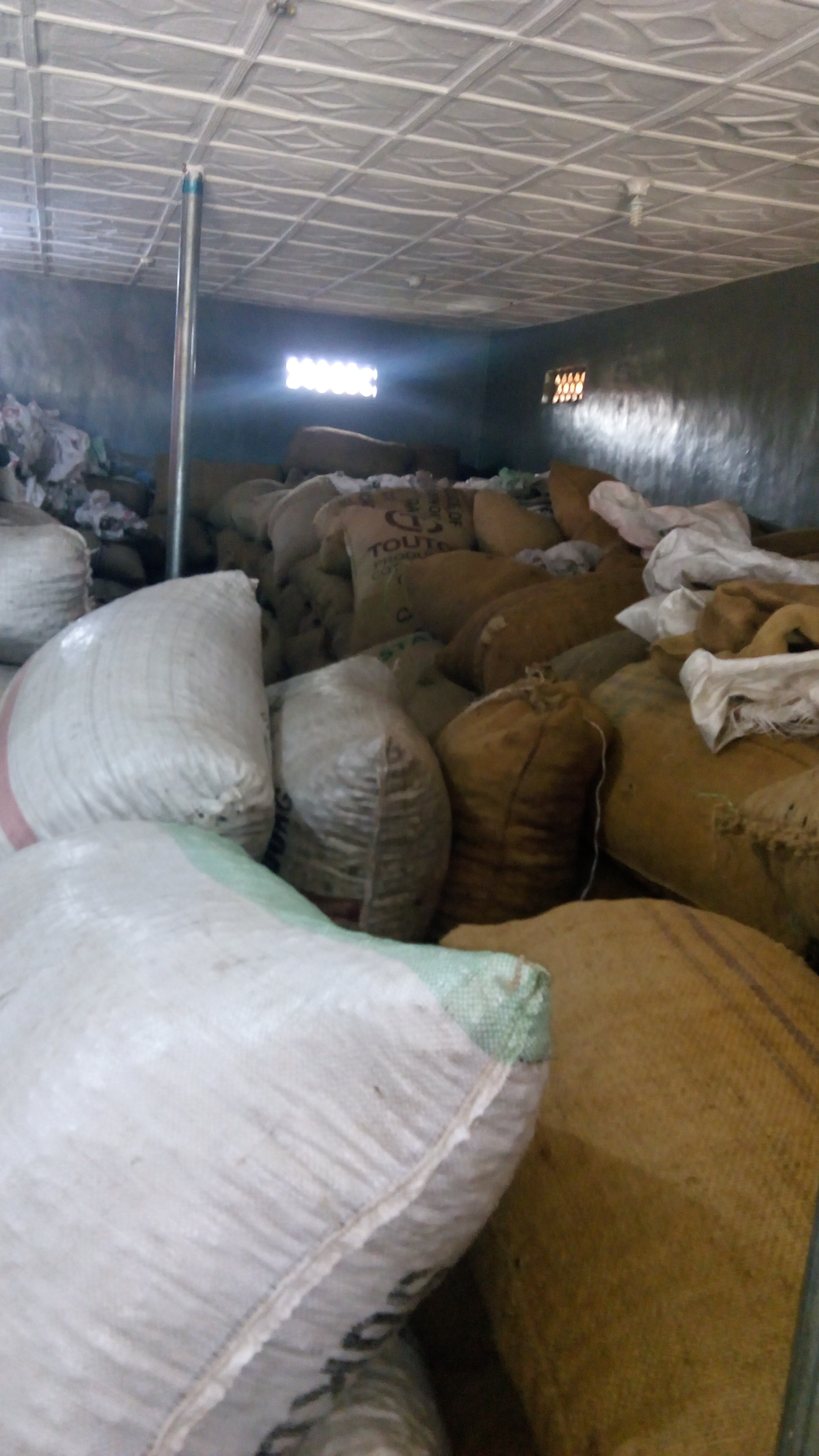 Cashew Nuts in Jute bags and polythene bags